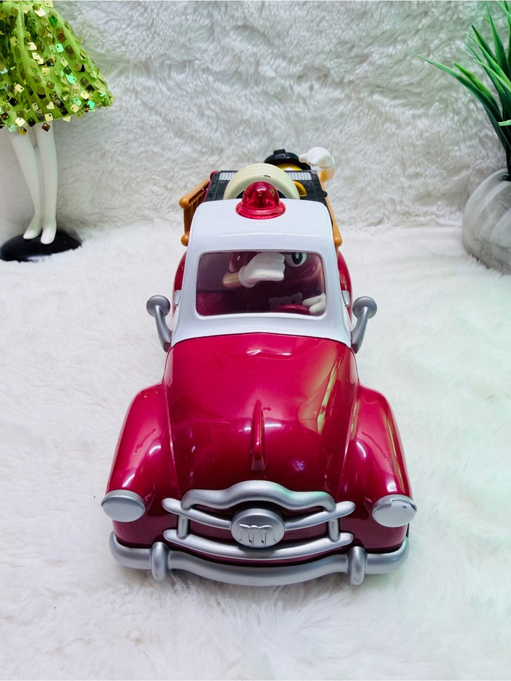 M&M's Red Fire Department Toy Truck Collectible Kids Toy 🚒 - Picture 2 of 4